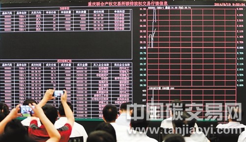 重慶碳排放權(quán)交易正式開市，不足半小時(shí)內(nèi)迅速達(dá)成16筆交易