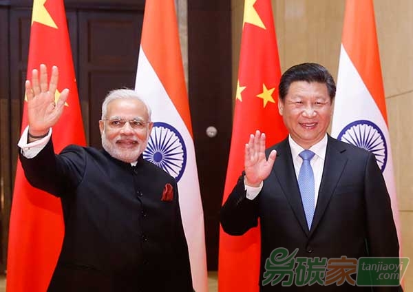 “中國印度發(fā)布?xì)夂蜃兓?lián)合聲明”
