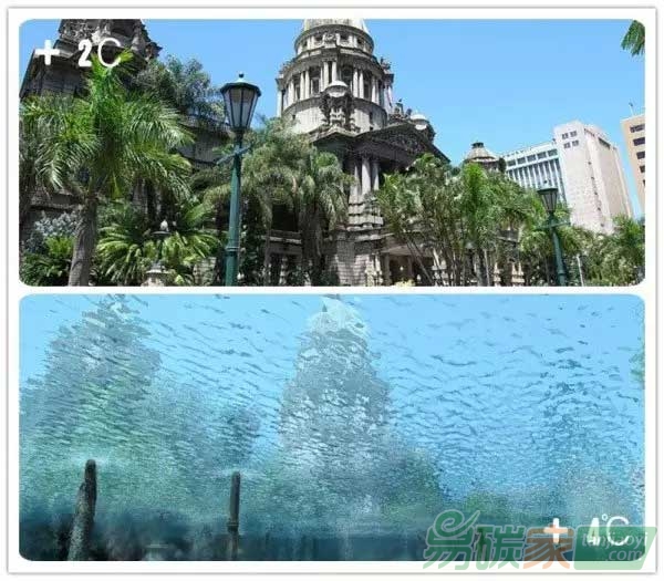 全球氣溫再升2度和4度會是怎么樣？