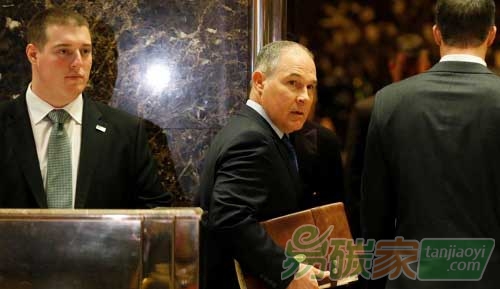 把前任碳排放計(jì)劃大卸八塊川普提名環(huán)保署長(zhǎng)新政