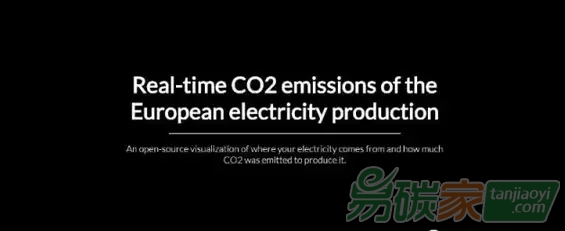 歐洲各國(guó)度電碳排放實(shí)時(shí)監(jiān)測(cè)